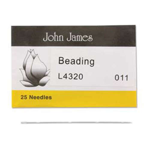 John James - English Beading Needles - 25 Pack Size 11 - L4320-011