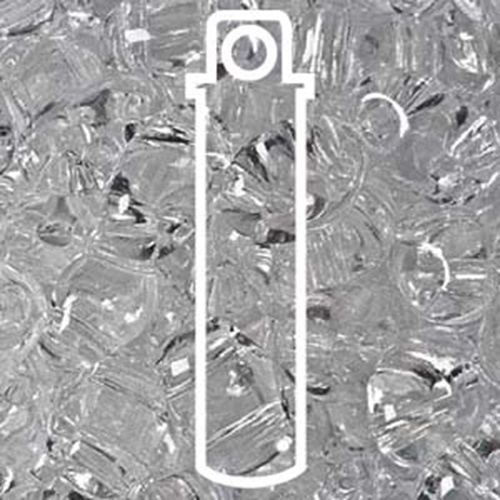 Twin Bead 2.5x5mm, Crystal - 23gm Tube - TWN00050-TB