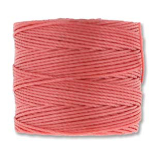S-Lon Standard Twist Bead / Macrame Cord (TEX210) - Chinese Coral - SLBC-CC