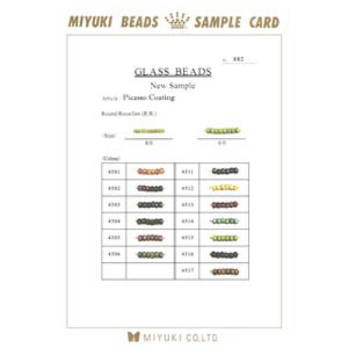Miyuki Card 6/0 And 8/0 Picasso Coating - MIYCARD-882