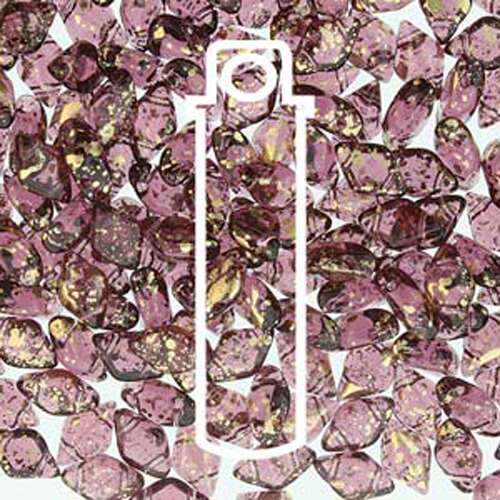 Gem Duo 8mm x 5mm - GD8520060-94401 - Amethyst Gold Splash - 8gm Tube