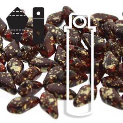 Kite 9mm x 5mm - KT9590080-94401 - Ruby Gold Splash - 24gm Tube