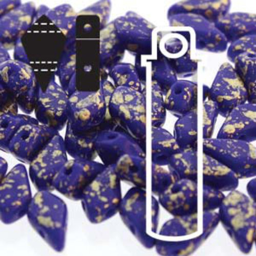 Kite 9mm x 5mm - KT9533050-94401 - Royal Blue Gold Splash - 24gm Tube