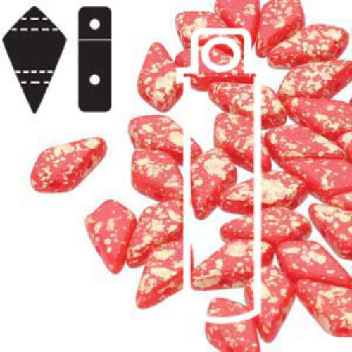 Kite 9mm x 5mm - KT9593200-94401 - Red Gold Splash - 24gm Tube