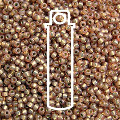 Miyuki 11/0 Rocaille Bead - 11-94243 - Duracoat Silver Lined Dyed Topaz Gold - 24gm Tube