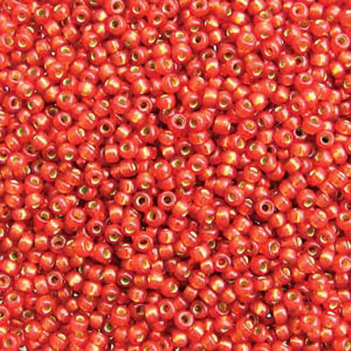 Miyuki 11/0 Rocaille Bead - 11-94234 - Duracoat Silver Lined Dyed Watermelon - 100gm Bag