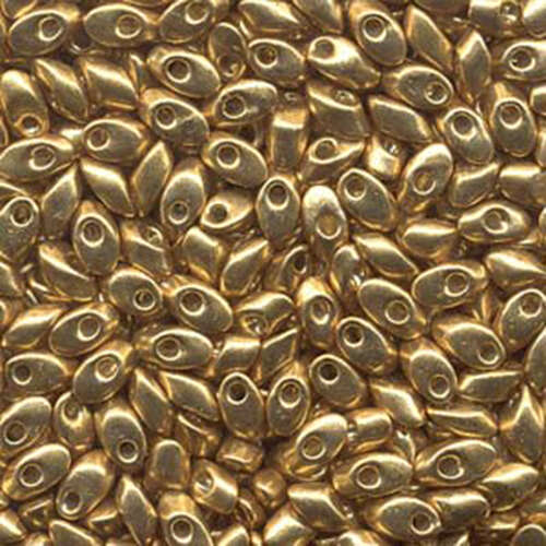 Miyuki 7mm Long Magatama Bead - LMA-4202 - Duracoat Galvanized Gold - 100gm Bag