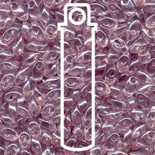 Miyuki 7mm Long Magatama Bead - LMA-3503 - Transparent Light Lilac - 8.5gm Tube