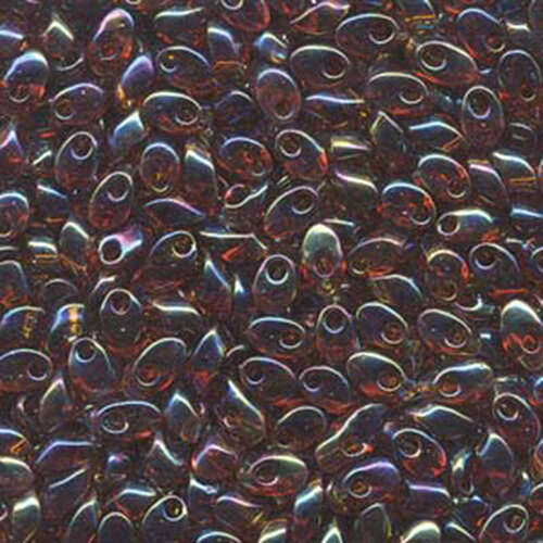Miyuki 7mm Long Magatama Bead - LMA-257 - Transparent Topaz AB - 100gm Bag