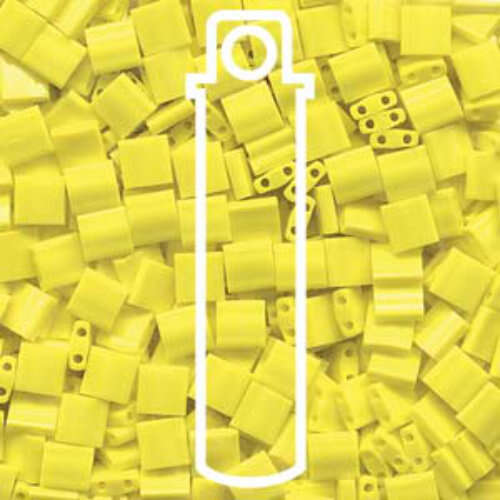 Miyuki Tila Bead - TL0404 - Opaque Yellow - 7.2gm Tube