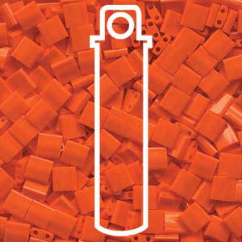 Miyuki Tila Bead - TL0406 - Opaque Orange - 7.2gm Tube