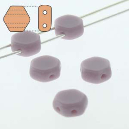 Honeycomb 6mm - HC0623020 - Opaque Violet - 30 Bead Strand