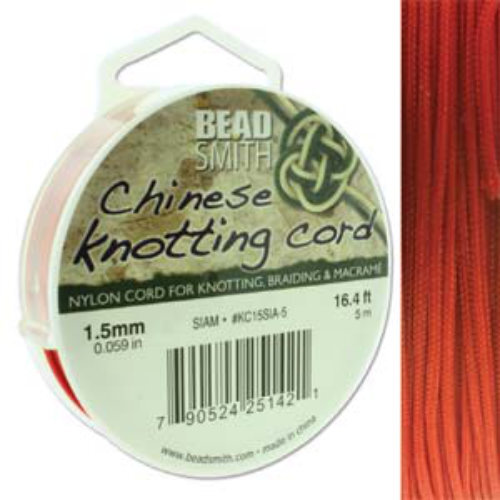 Chinese Knotting Cord Siam - 1.5mm - 5m - KC15SIA-5