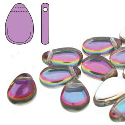 Tear Drop Beads - 30 Bead Strand - 9mm x 11mm - TD911-00030-29436 -  Backlit Spectrum