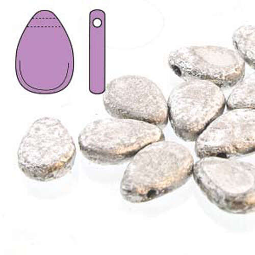 Tear Drop Beads - 30 Bead Strand - 9mm x 11mm - TD911-00030-27080 - Etch Crystal Labrador