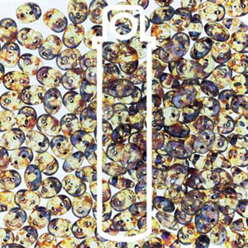 Super Duo 2.5mm x 5mm - DU0500030-43400 - Crystal Picasso - 22.5gm Tube