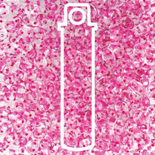 Super Duo 2.5mm x 5mm - DU0500030-44877 - Crystal Pink Lined - 22.5gm Tube