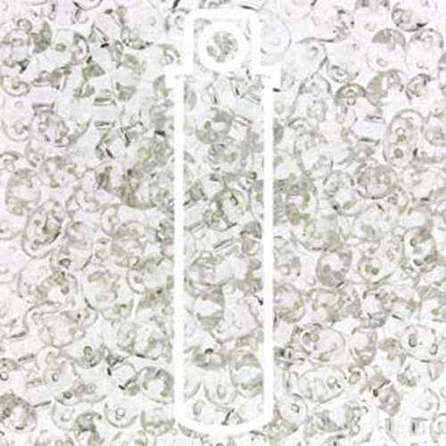 Super Duo 2.5mm x 5mm - DU0500030-81800 - Crystal Silver Lined - 22.5gm Tube