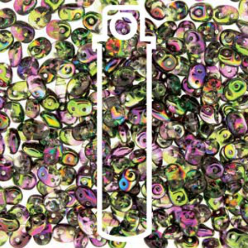 Super Duo 2.5mm x 5mm - DU0500030-95000 - Magic Violet Green - 22.5gm Tube