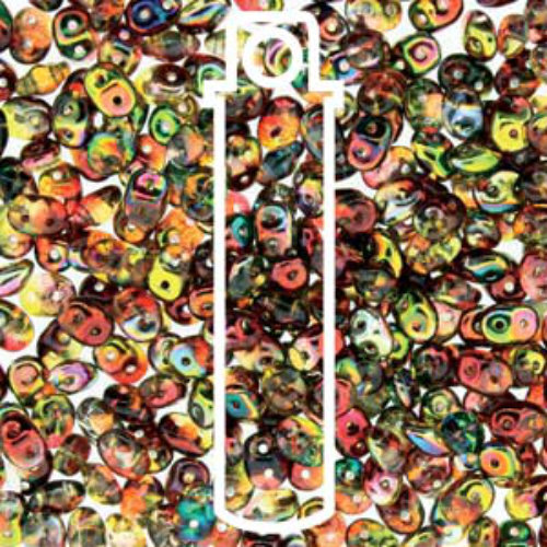 Super Duo 2.5mm x 5mm - DU0500030-95600 - Magic Red Yellow - 22.5gm Tube