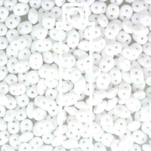Super Duo 2.5mm x 5mm - DU0503000 - Opaque Chalk - 22.5gm Tube