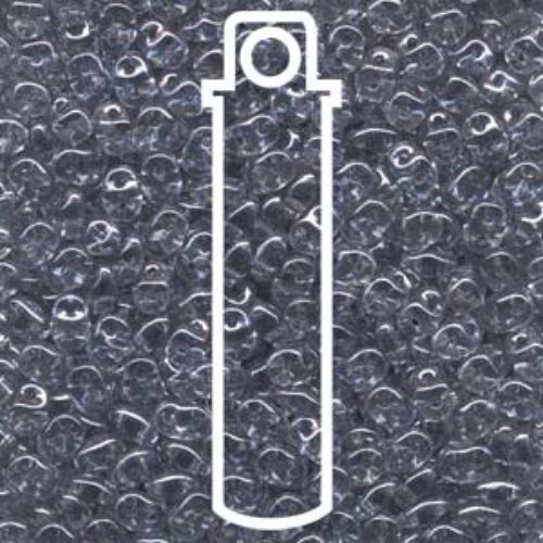 Super Duo 2.5mm x 5mm - DU0500030-14464 - Crystal Blue Luster - 22.5gm Tube