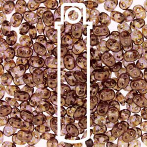 Super Duo 2.5mm x 5mm - DU0500030-15695 - Crystal Sengal Brown - 22.5gm Tube