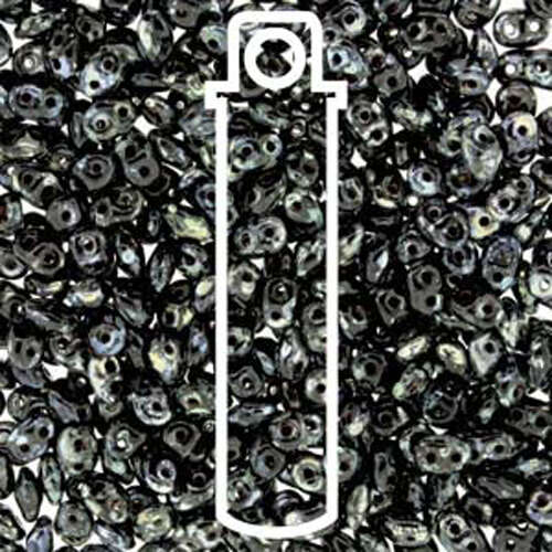 Super Duo 2.5mm x 5mm - DU0523980-43400 - Jet Picasso - 22.5gm Tube