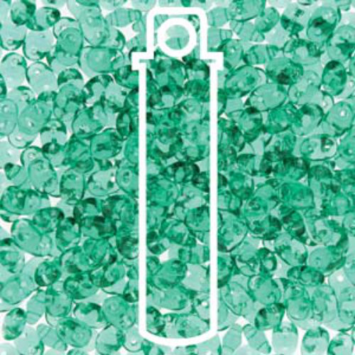 Super Duo 2.5mm x 5mm - DU0550720 - Emerald - 22.5gm Tube