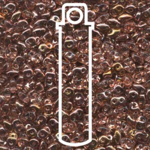 Super Duo 2.5mm x 5mm - DU0570120-27101 - Rosaline Capri Gold - 22.5gm Tube