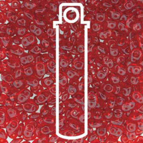 Super Duo 2.5mm x 5mm - DU0590080 - Ruby - 22.5gm Tube