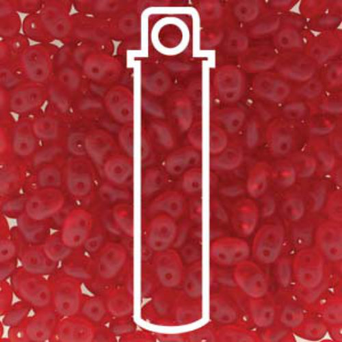Super Duo 2.5mm x 5mm - DU0590080-84110 - Matte Ruby - 22.5gm Tube