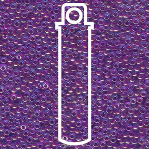 Miyuki 11/0 Rocaille Bead - 11-9352 - Purple Lined Aqua - 24gm Tube