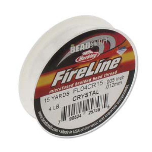 Fireline - 4LB .005" / .12mm Crystal - 15 yd / 13m Roll - FL04CR15