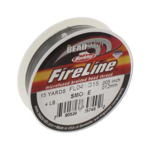 Fireline - 4LB .005" / .12mm Smoke Grey - 15 yd / 13m Roll - FL04SG15