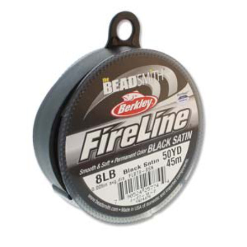 Fireline - 8LB .007" / .17mm Black Satin - 50 yd / 45m Roll - FL08BK50