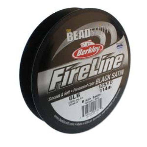 Fireline - 6LB .006" / .15mm Black Satin - 125 yd / 114m Roll - FL06BK125