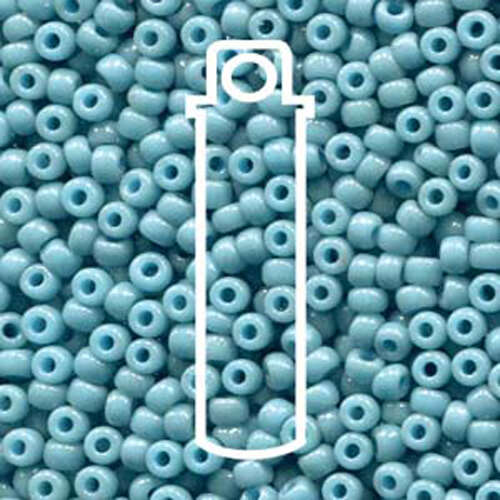 Miyuki 8/0 Rocaille Bead - 8-94479 - Duracoat Opaque Dyed Slate - 22gm Tube