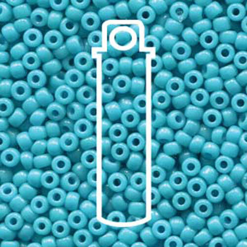 Miyuki 8/0 Rocaille Bead - 8-94480 - Duracoat Opaque Dyed Ocean - 22gm Tube