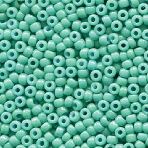Miyuki 8/0 Rocaille Bead - 8-94475 - Duracoat Opaque Dyed Turquoise - 125gm Bag