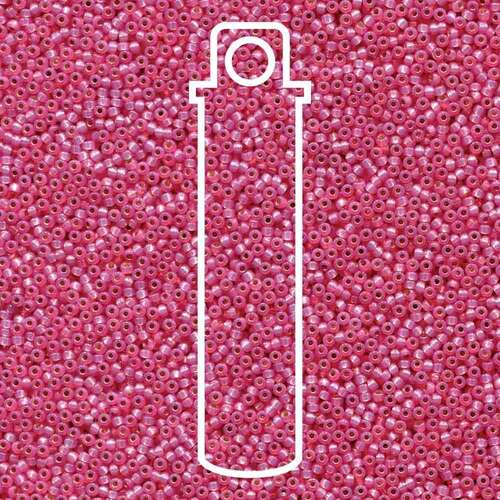 Miyuki 11/0 Rocaille Bead - 11-94237 - Duracoat Silver Lined Dyed Pink - 24gm Tube