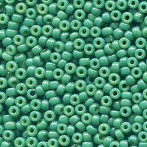 Miyuki 8/0 Rocaille Bead - 8-94477 - Duracoat Opaque Dyed Deep Green - 125gm Bag