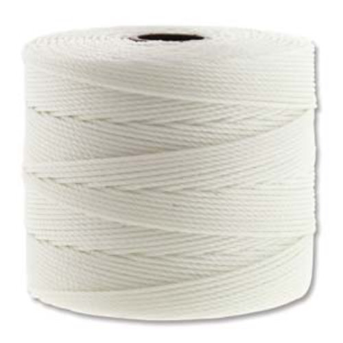 S-Lon Fine Twist Bead / Macrame Cord (TEX135) - White - SL135-WH