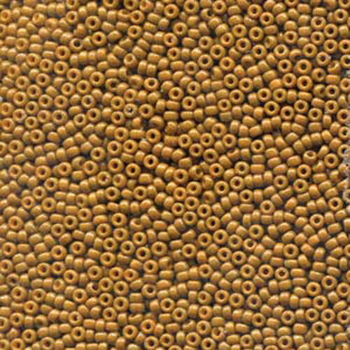 Miyuki 15/0 Rocaille Bead - 15-94459 - Duracoat Opaque Dyed Brown - 125gm Bag