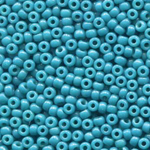 Miyuki 8/0 Rocaille Bead - 8-94483 - Duracoat Opaque Dyed Blue Green - 125gm Bag