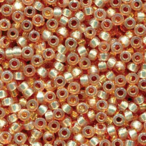 Miyuki 6/0 Rocaille Bead - 6-94243 - Duracoat Silver Lined Dyed Topaz Gold - 100gm Bag