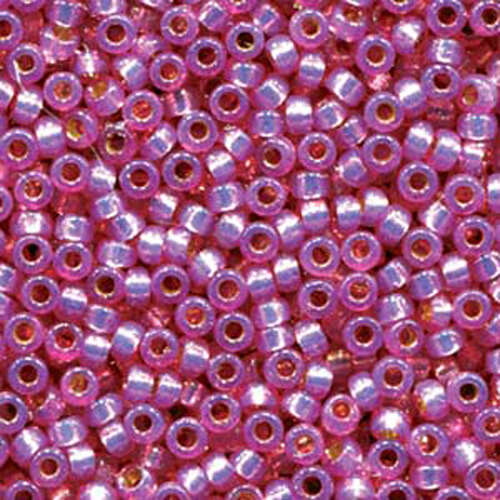 Miyuki 6/0 Rocaille Bead - 6-94246 - Duracoat Silver Lined Dyed Lilac - 100gm Bag
