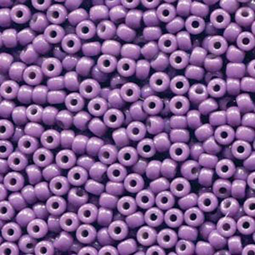 Miyuki 8/0 Rocaille Bead - 8-94490 - Duracoat Opaque Dyed Dark Purple - 125gm Bag