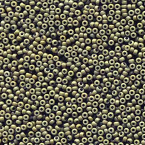Miyuki 15/0 Rocaille Bead - 15-94474 - Duracoat Opaque Dyed Forest - 125gm Bag
