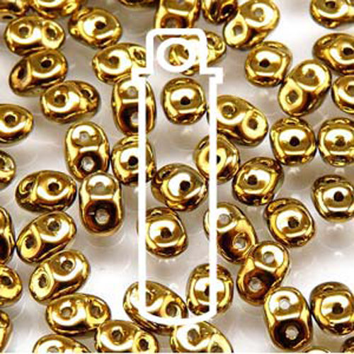 Super Duo 2.5mm x 5mm - DU0500030-26440 - Full Amber - 22.5gm Tube